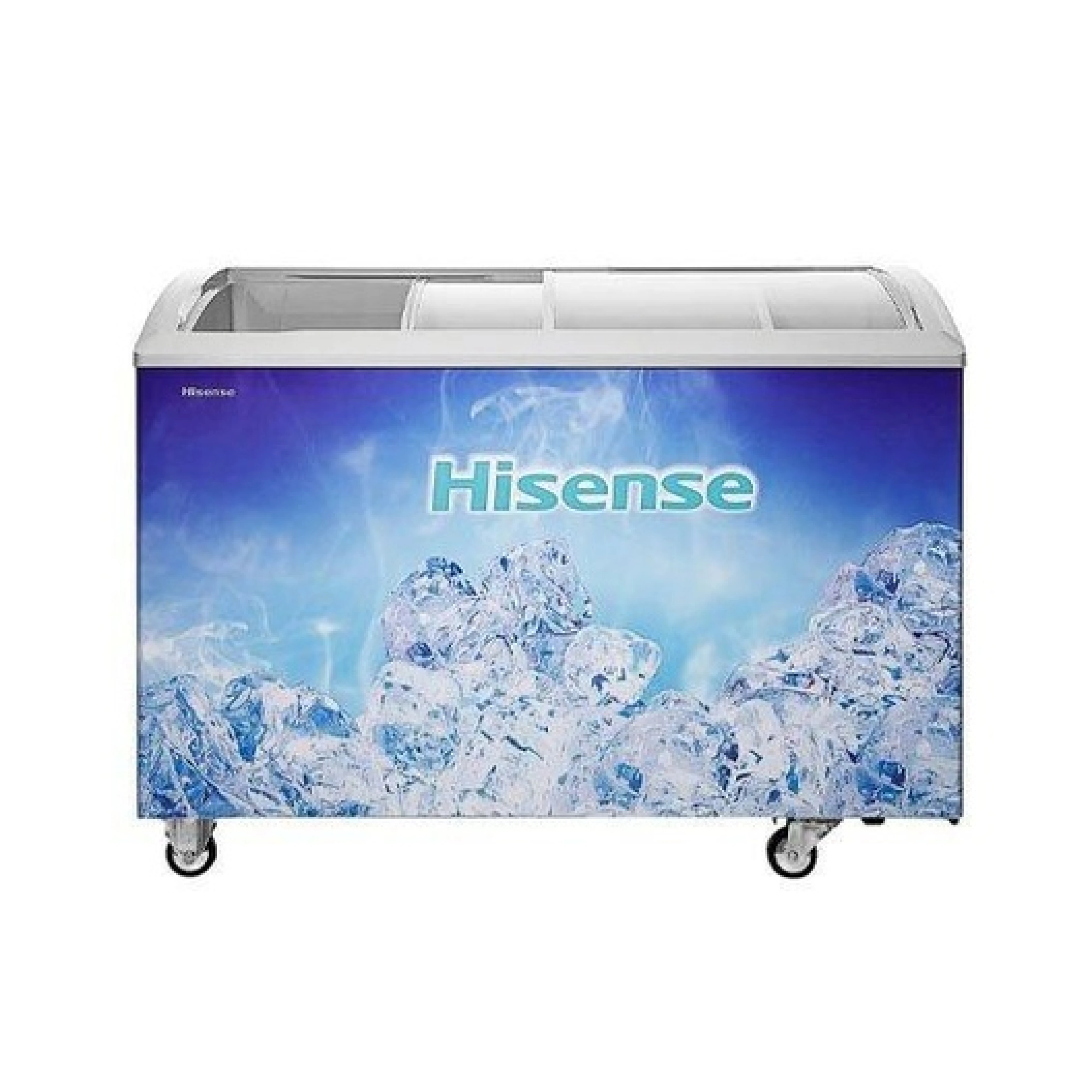 HISENSE CHEST FREEZER 301LITRES GLASS DOOR