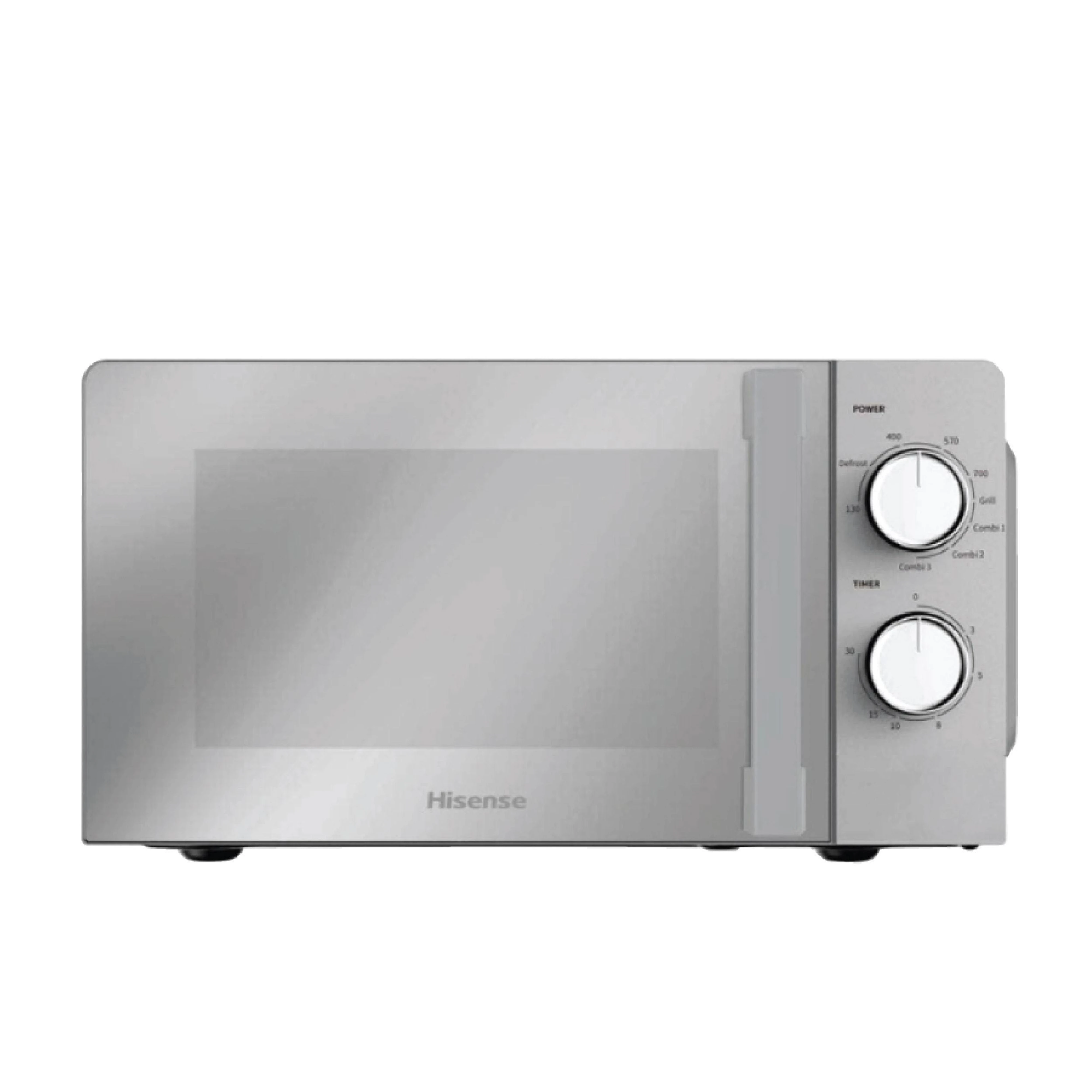 HISENSE MICROWAVE 20 LITRES WHITE COLOUR MECHANICAL KNOB CONTROL