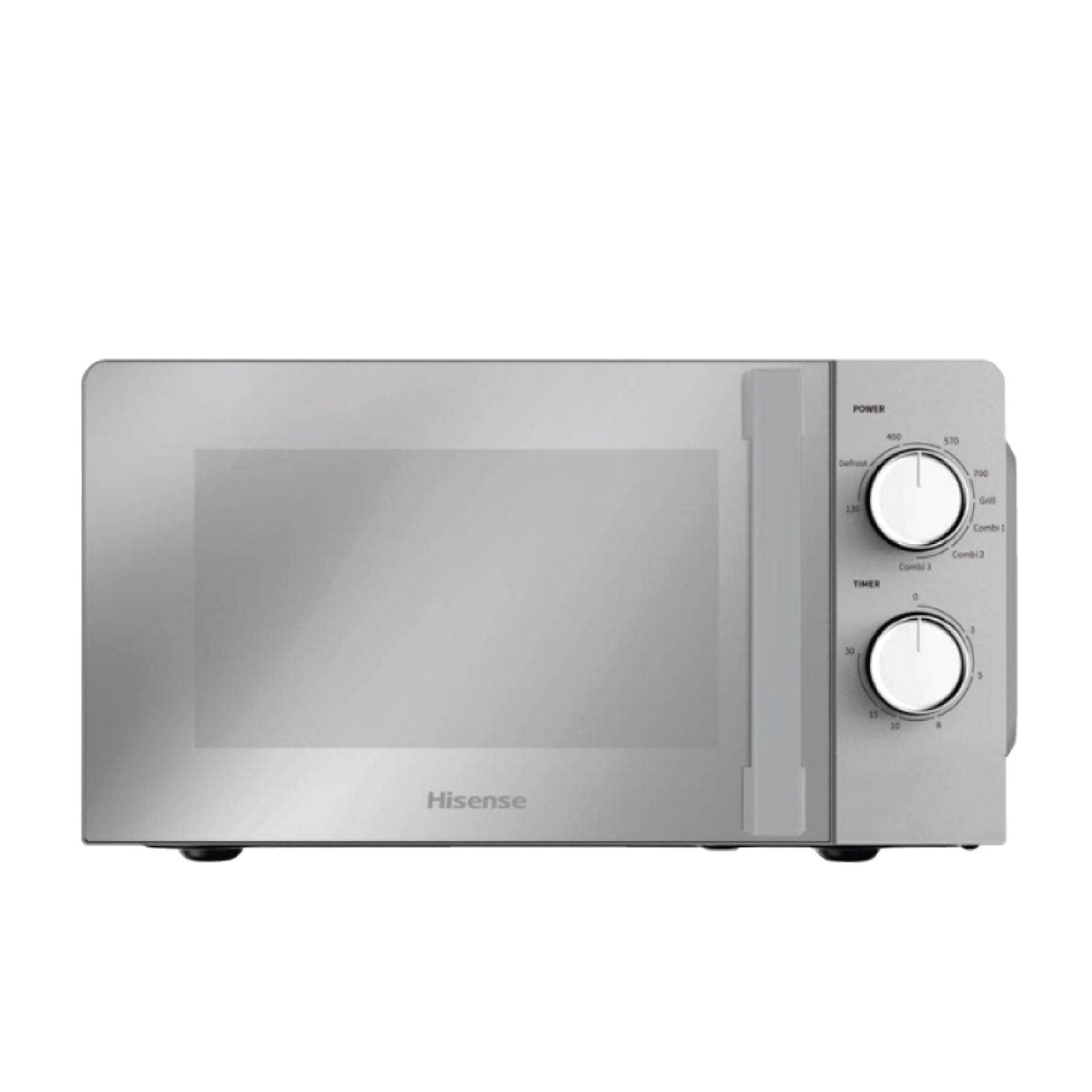 HISENSE MICROWAVE 20 LITRES WHITE COLOUR MECHANICAL KNOB CONTROL