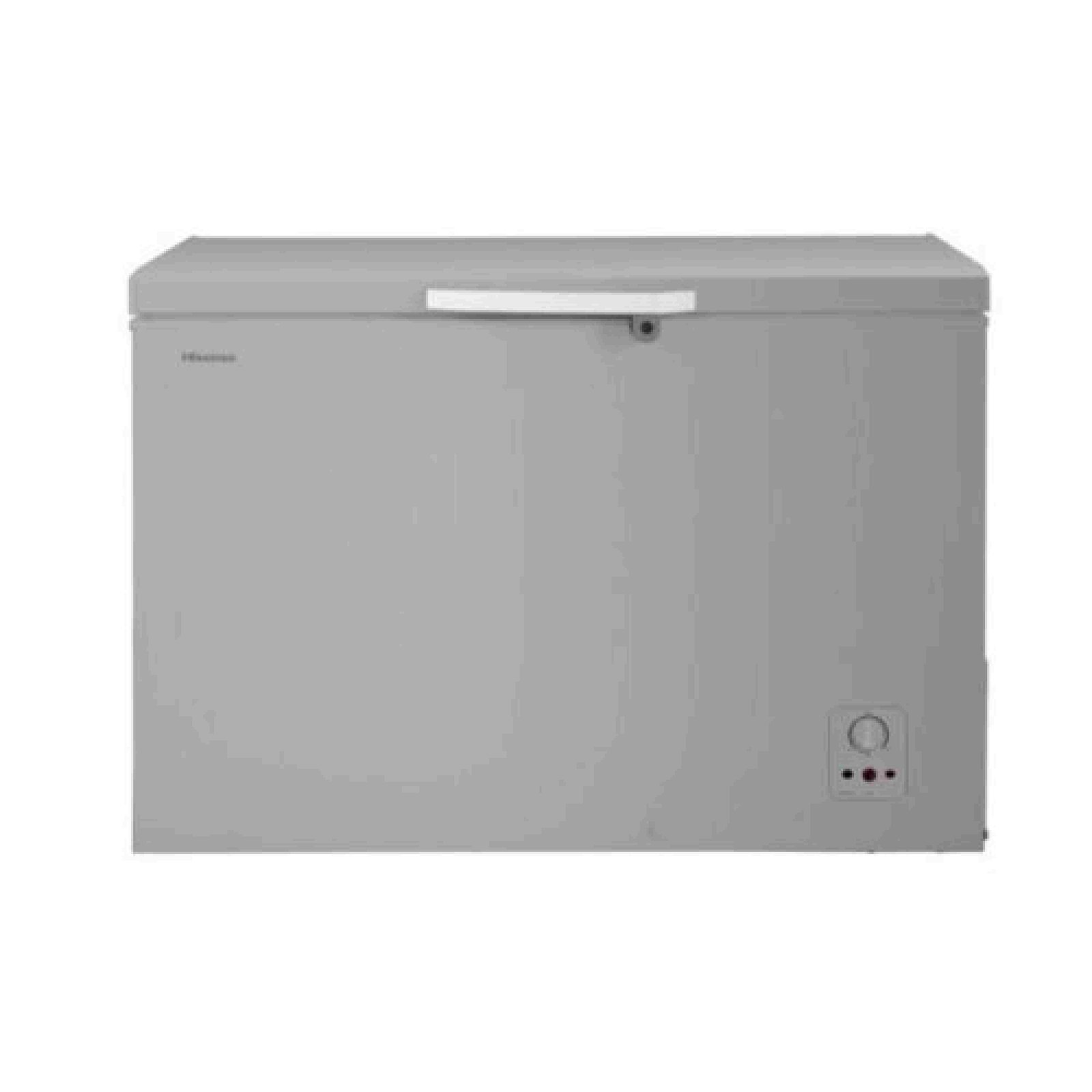HISENSE CHEST FREEZER 297LITRES GREY GLASS SLIDER