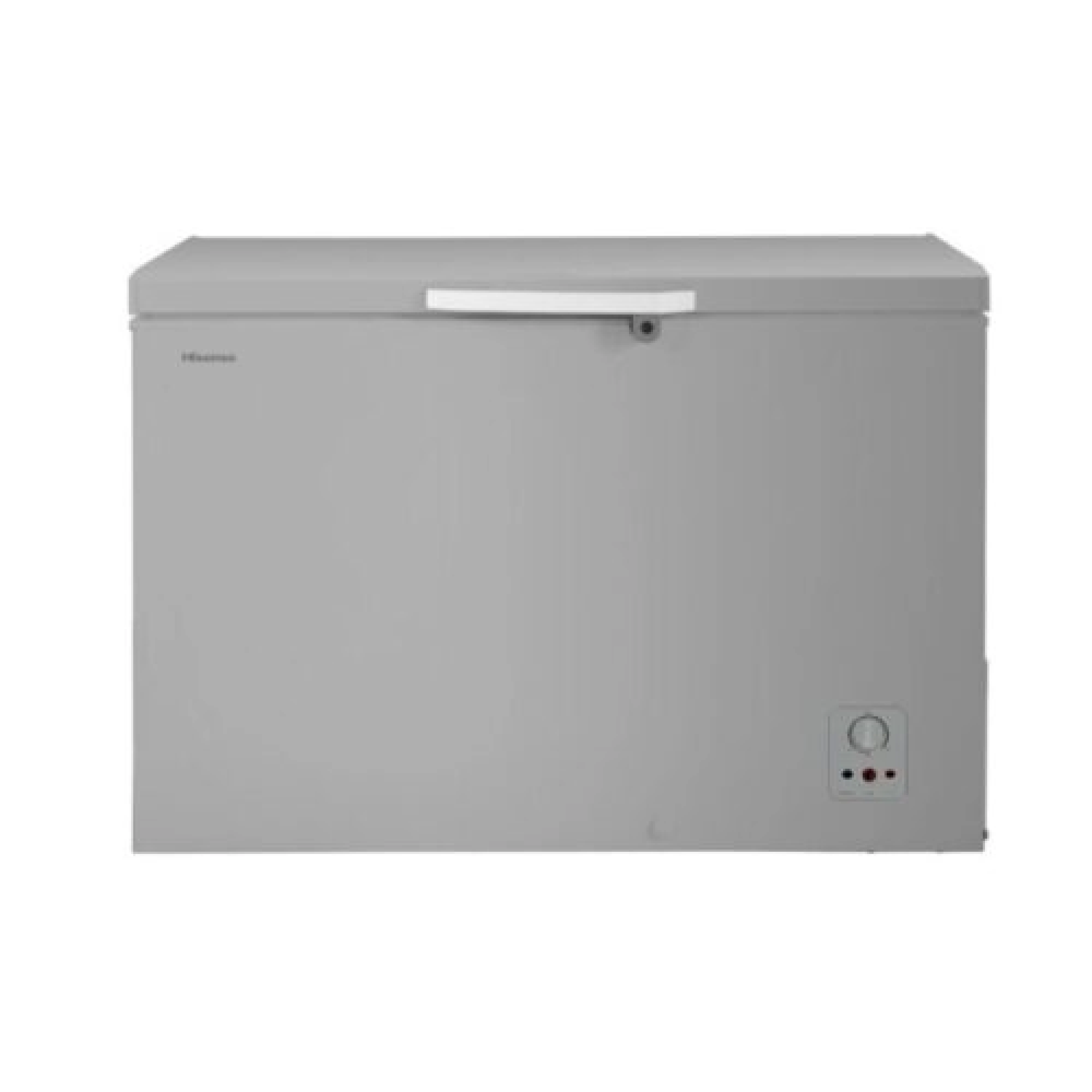 HISENSE CHEST FREEZER 297LITRES GREY GLASS SLIDER