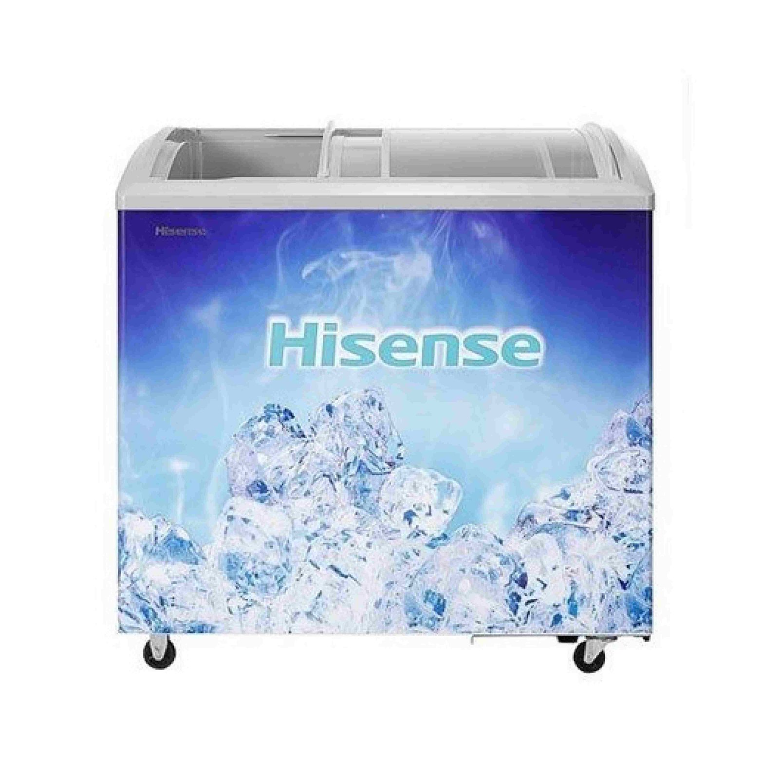 HISENSE CHEST FREEZER 201LITRES GLASS DOOR